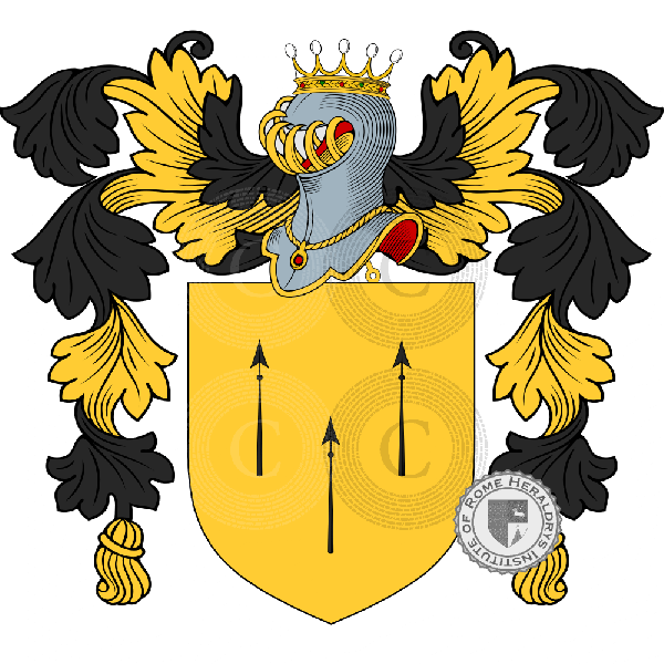 Coat of arms of family Dardin
