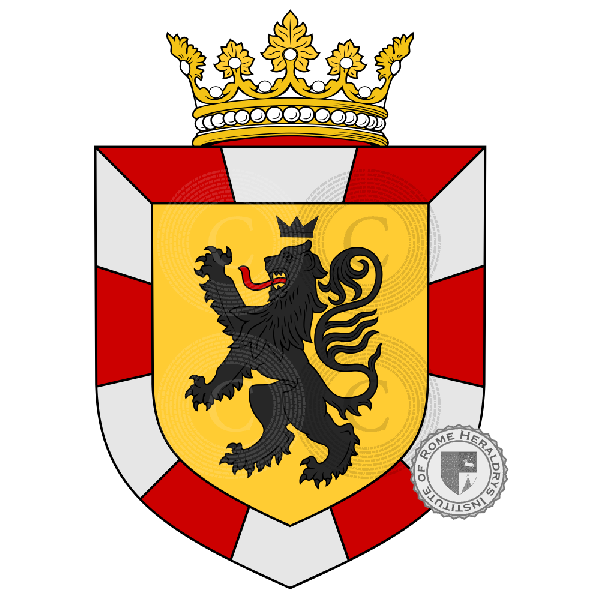 Coat of arms of family Lanza o Lancia