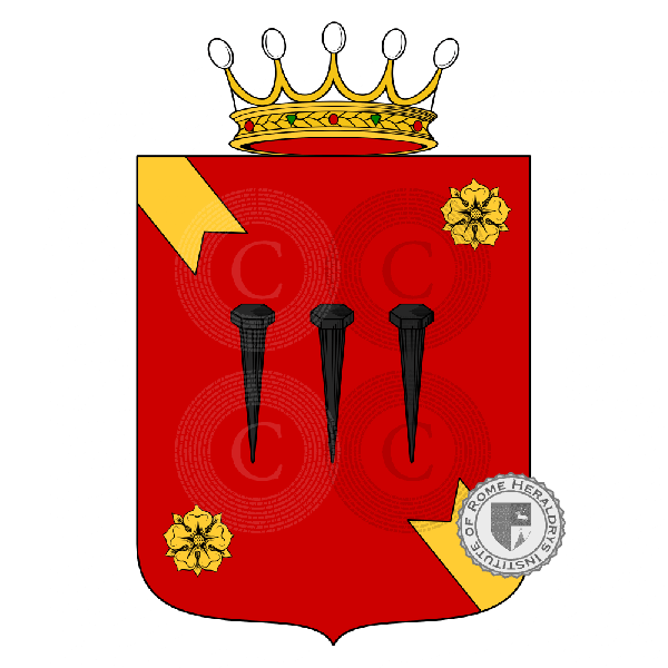Coat of arms of family Chiodo