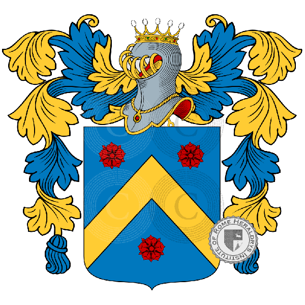 Coat of arms of family la Rosa
