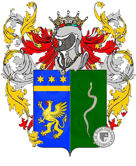 Coat of arms of family amato de serpis    