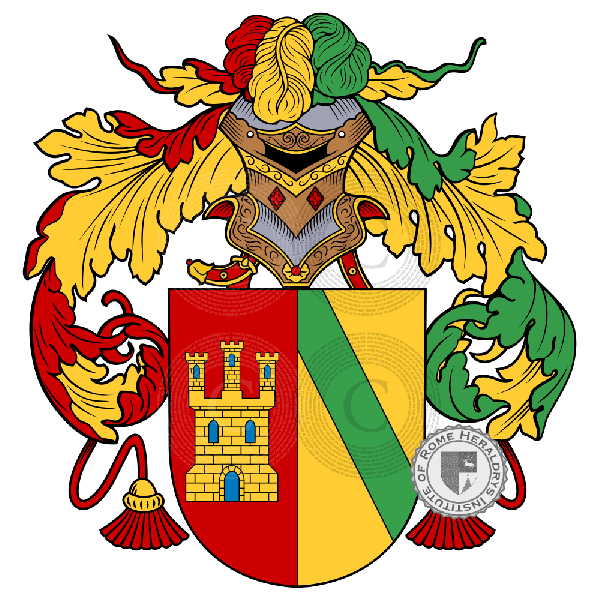 Coat of arms of family Carrillo de Albornoz