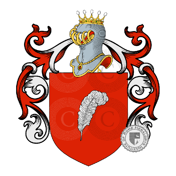 Wappen der Familie Arcipreti della Penna Crispolti