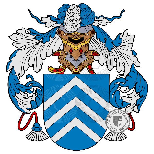 Coat of arms of family Cappa