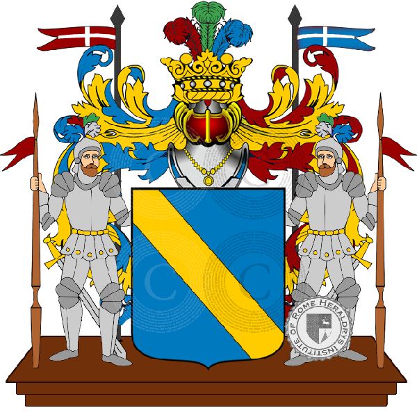 Coat of arms of family Gelano    