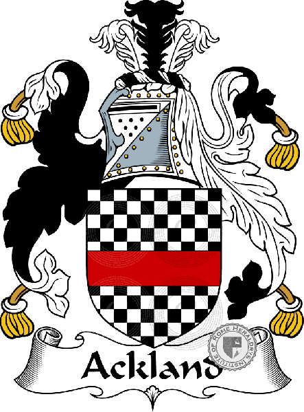 Escudo de la familia Ackland