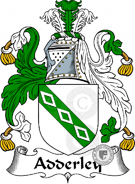 Coat of arms of family Adderley