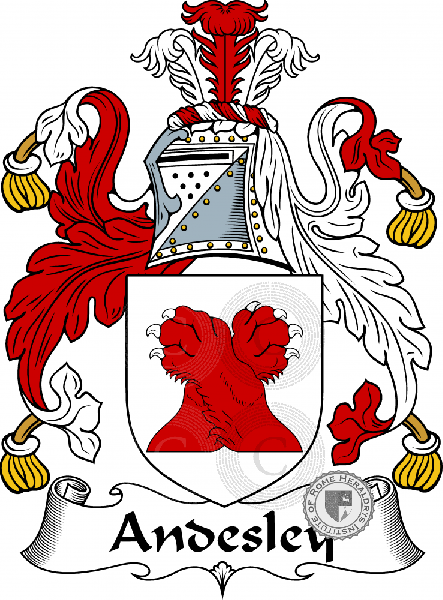 Wappen der Familie Andesley