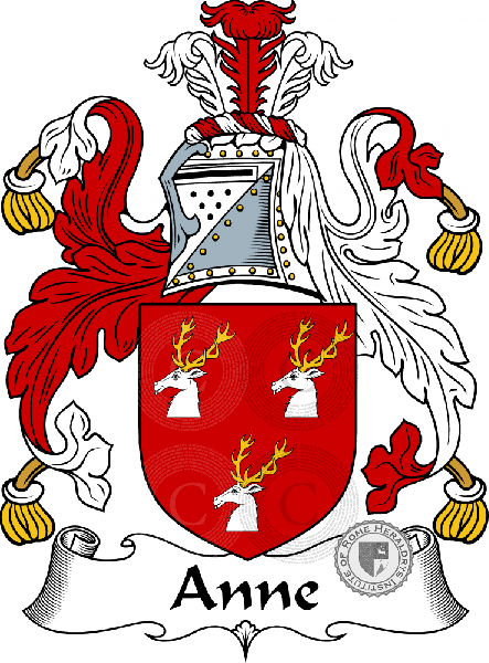 Coat of arms of family Anne