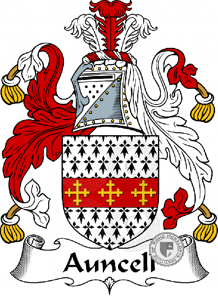 Wappen der Familie Auncell