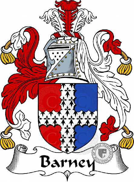 Coat of arms of family Barney