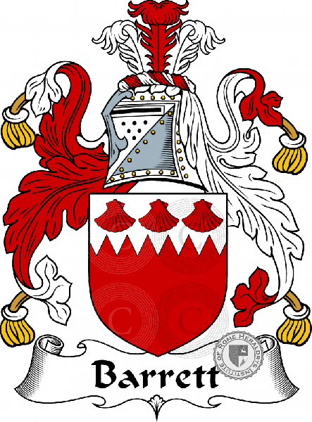 Coat of arms of family Barrett