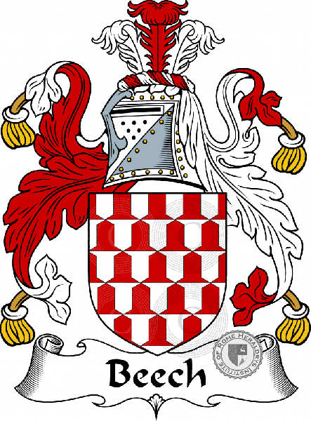 Coat of arms of family Beche