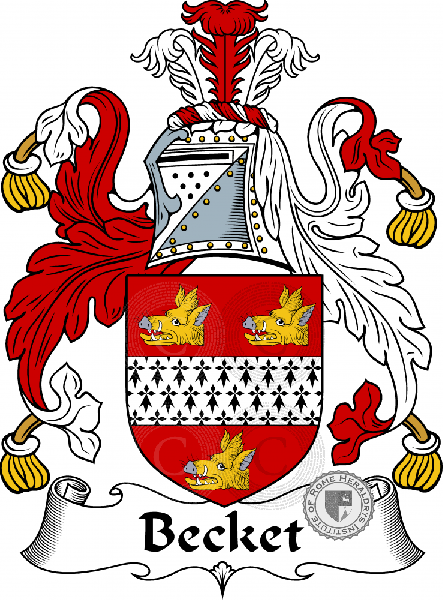 Coat of arms of family Becket
