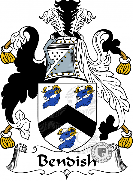 Coat of arms of family Bendish