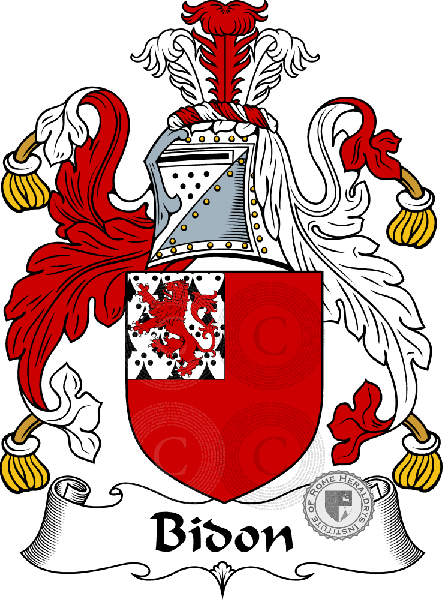 Coat of arms of family Bidon