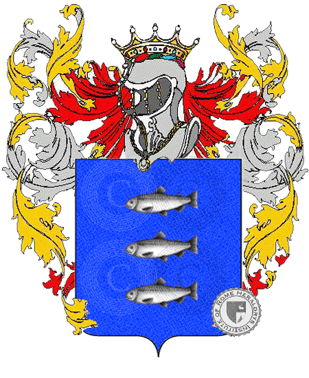 Coat of arms of family pesciolini    