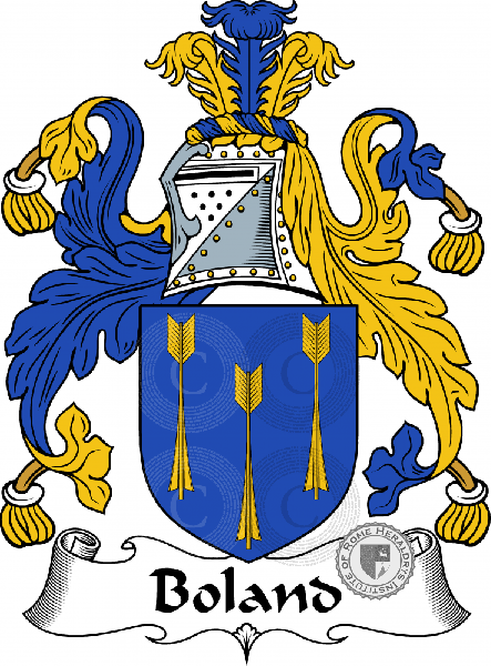 Coat of arms of family Boland