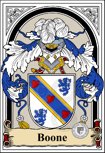 Coat of arms of family Boone