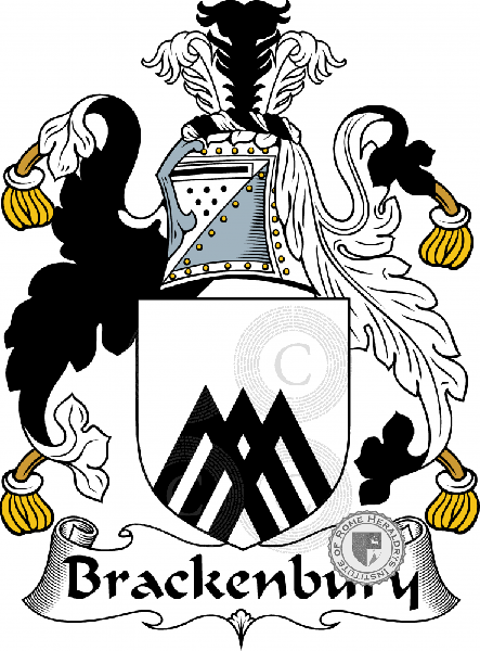 Coat of arms of family Brackenbury