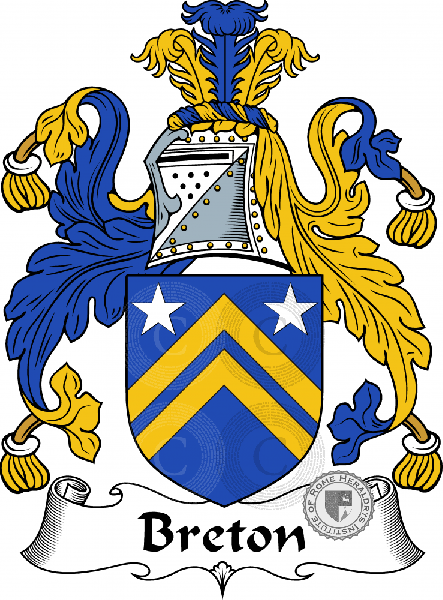 Coat of arms of family Breton