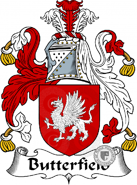 Coat of arms of family Butterfield