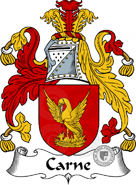 Coat of arms of family Carne