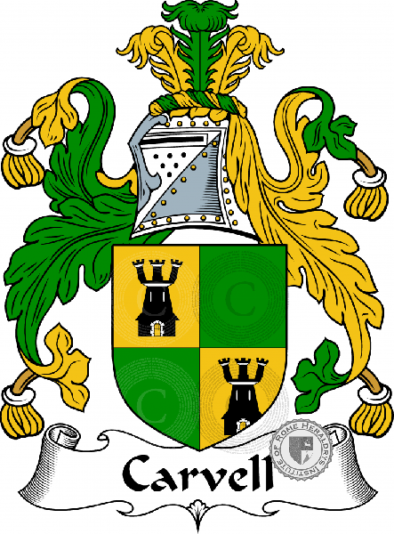 Coat of arms of family Carvell