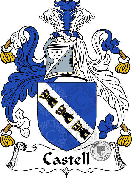 Escudo de la familia Castell