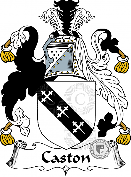 Coat of arms of family Caston