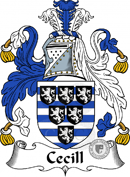 Coat of arms of family Cecill