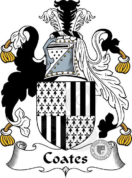 Coat of arms of family Coates