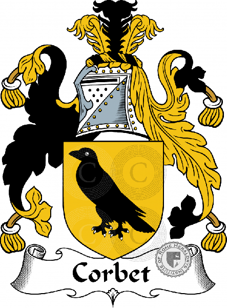 Coat of arms of family Corbet
