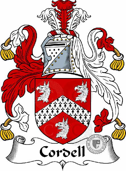 Coat of arms of family Cordell