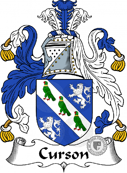 Wappen der Familie Curson