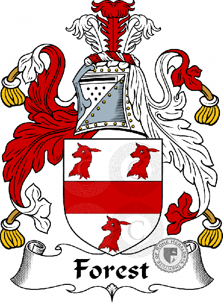 Coat of arms of family Forest