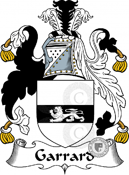 Coat of arms of family Garrard