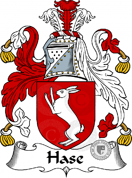 Coat of arms of family Hase