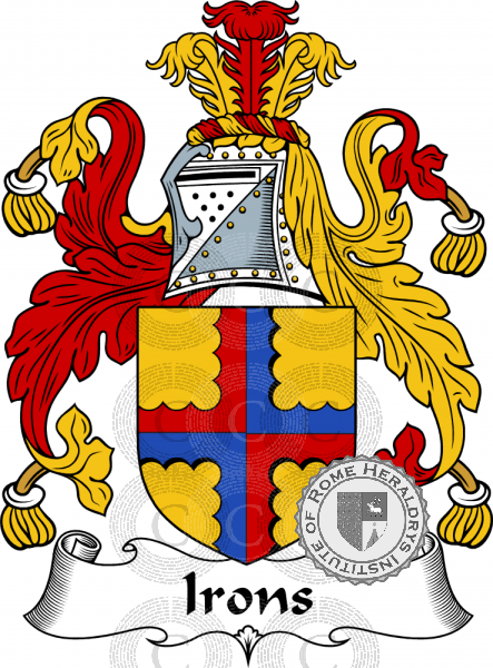 Coat of arms of family Irons
