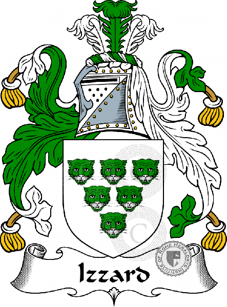 Coat of arms of family Izzard