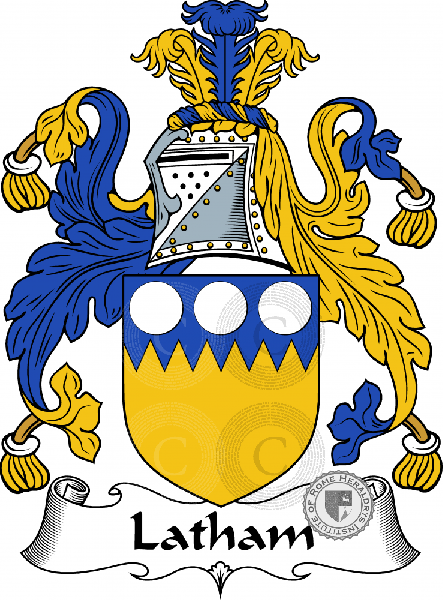 Coat of arms of family Latham