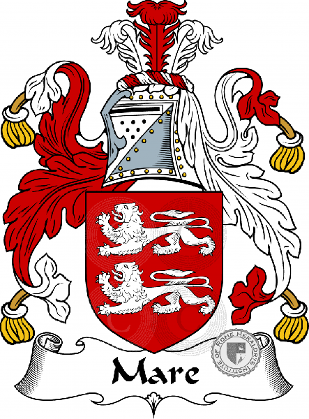 Coat of arms of family Mare