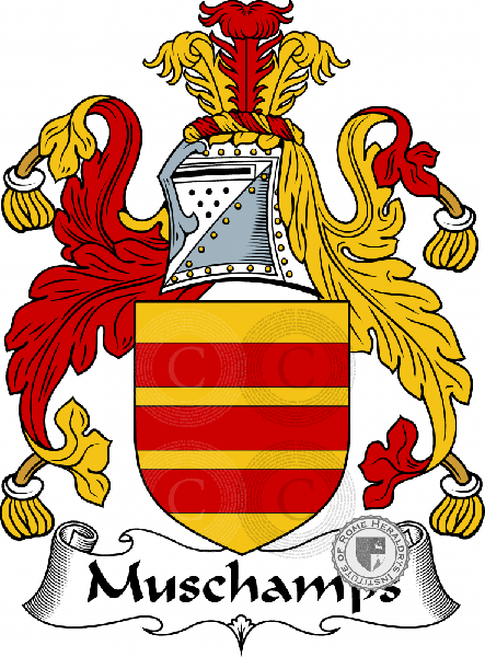 Coat of arms of family Muschamps
