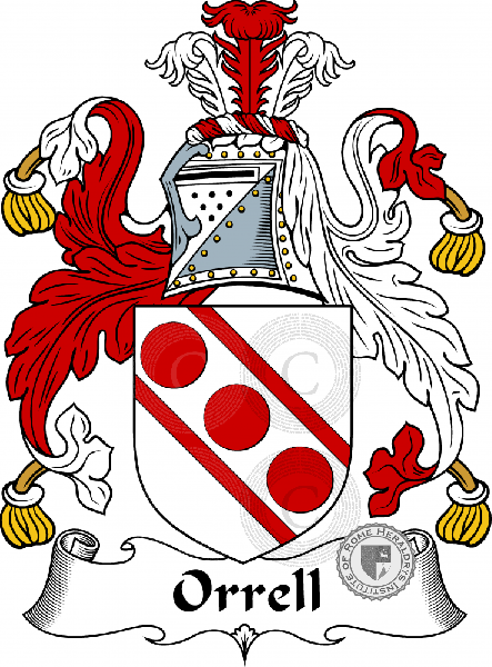 Coat of arms of family Orrell