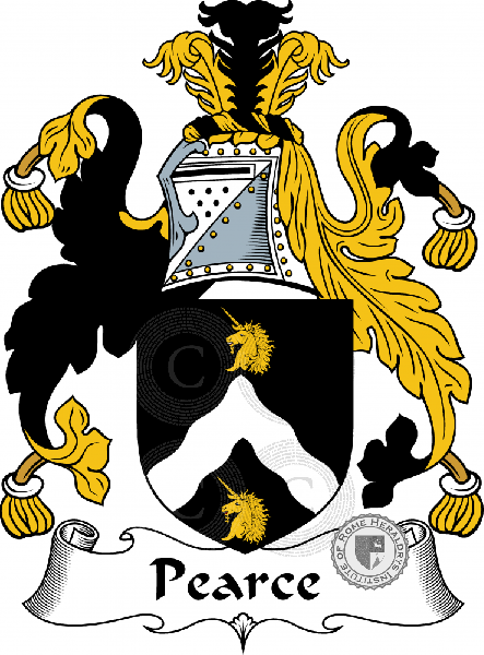 Coat of arms of family Pearce I