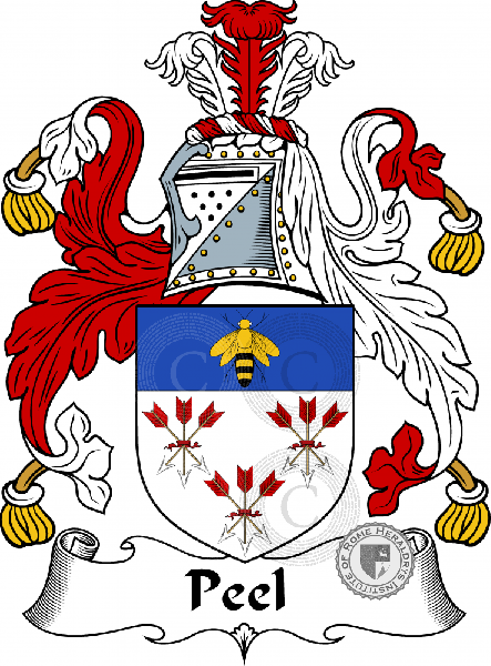 Coat of arms of family Peel