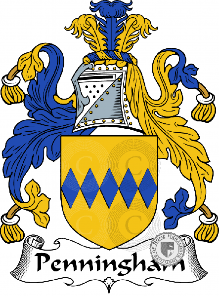 Coat of arms of family Penningham