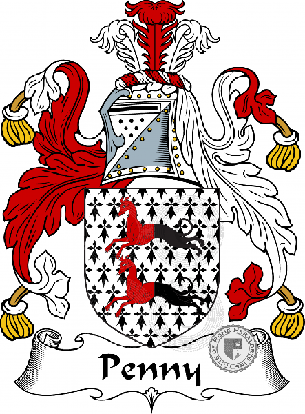Coat of arms of family Penny