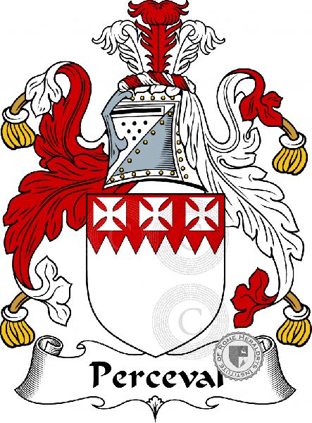 Escudo de la familia Perceval
