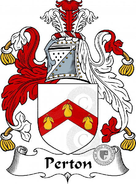 Coat of arms of family Perton